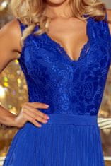 Numoco Dámske spoločenské šaty Lea kráľovsky modrá XL