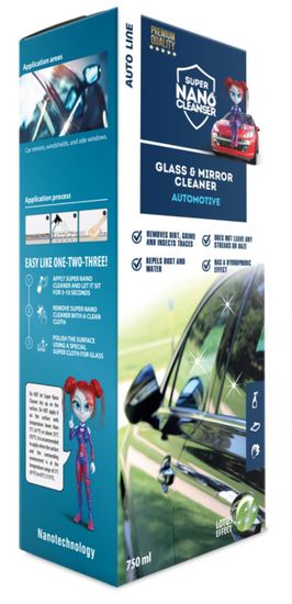 General NANO GNP Glass &amp; Mirrors Cleaner Automotive sada