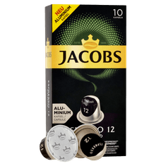 Jacobs Espresso Ristretto Intenzita 12 - 100 hliníkových kapsulí kompatibilných s kávovary Nespresso® *