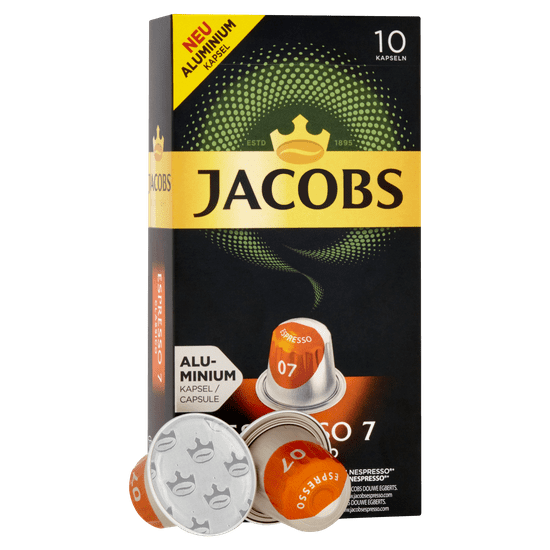 Jacobs Espresso Classico Intenzita 7 - 100 hliníkových kapsulí kompatibilných s kávovary Nespresso® *
