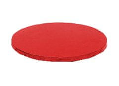 Decora Kulatá podložka pod dort červená 25x1,2 cm