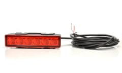 WAS Výstražné svetlo červené, W117 LED, 7 funkcií