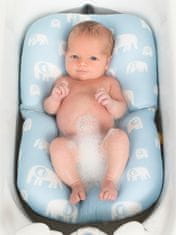 Simply Good Vankúšik na kúpanie bábätka ELEPHANTs modrý