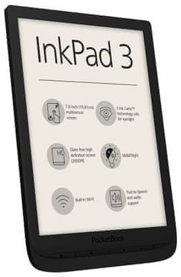 Čítačka e-kníh PocketBook 740 Inkpad 3, ľahká, veľká pamäť, inteligentné nasvietenie, veľký displej