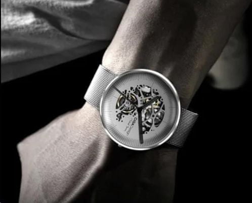 Mechanické náramkové hodinky Xiaomi Ciga Watch Skeleton Obsidian Moon