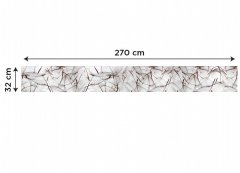 Dimex dekoračné pásy - Sivé púpava, 32 x 270 cm