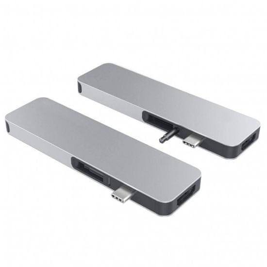 Hyper HyperDrive SOLO USB-C Hub pre MacBook a ostatné USB-C zariadenia - Strieborný, HY-GN21D-SILVER