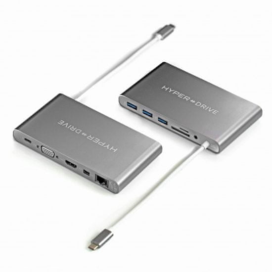 Hyper HyperDrive Ultimate USB-C Hub - Space Gray, HY-GN30B-GRAY