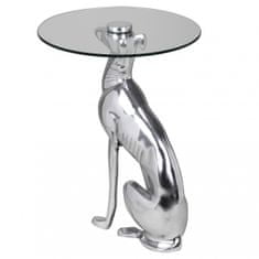 Bruxxi Dekoratívny odkladací hliníkový stolík Dog, 50 cm