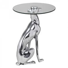 Bruxxi Dekoratívny odkladací hliníkový stolík Dog, 50 cm