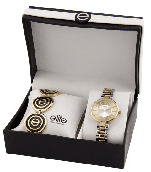 Elite Models dámska sada hodiniek a náramku E55024-302