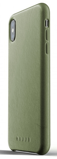 Mujjo Full Leather Case pre iPhone XS Max - olivový, MUJJO-CS-103-OL