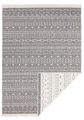 NORTHRUGS Kusový koberec Twin Supreme 103437 Kuba grey creme – na von aj na doma 80x250