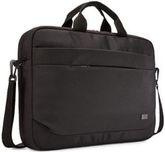elegantná taška na notebook case logic advantage 15,6 palcov predné vrecko na mobil polstrovaný popruh na rameno vrecko na tablet