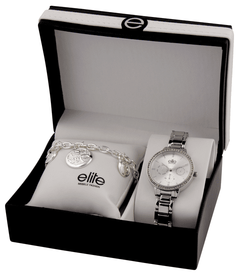 Elite Models dámska sada hodiniek a náramku E54874-204