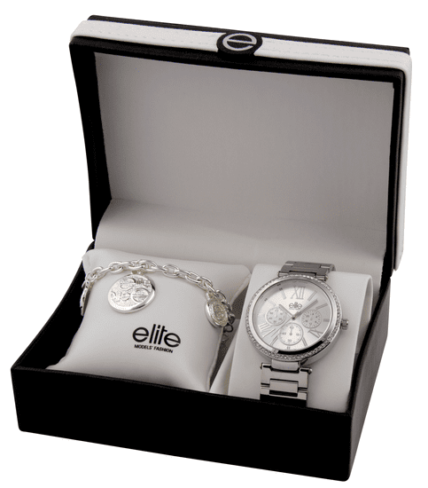 Elite Models dámska sada hodiniek a náramku E54794-204