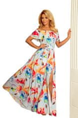 Numoco Dámske kvetované šaty Sagrelydd viacfarebná XXL