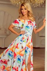 Numoco Dámske kvetované šaty Sagrelydd viacfarebná XXL
