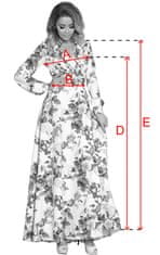 Numoco Dámske šaty 245-1, viacfarebná, S
