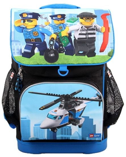 LEGO Bags City Police Chopper Optimo - školská aktovka, 2 dielny komplet