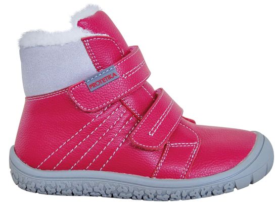 Protetika dievčenské zimné barefoot topánky Artik