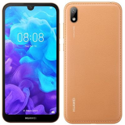 Huawei Y5 2019, nízka cena, lacný telefón, veľký displej, odomykanie tvárou, kožený dizajn