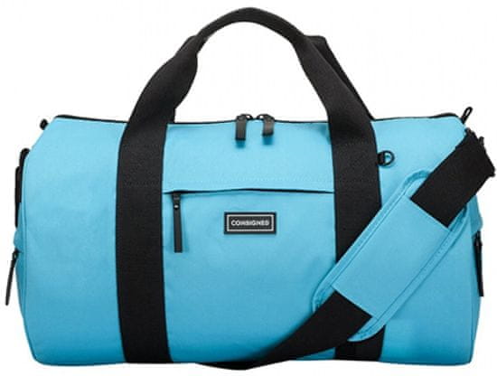 CONSIGNED unisex modrá cestovní taška