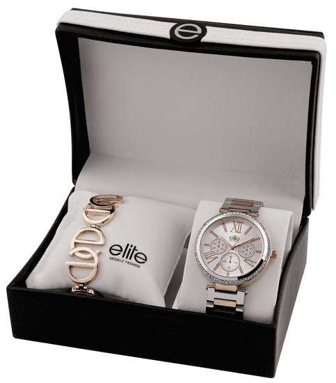 Elite Models dámska sada hodiniek a náramku E54794-304