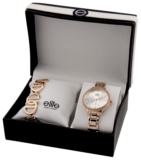 Elite Models dámska sada hodiniek a náramku E54874-804