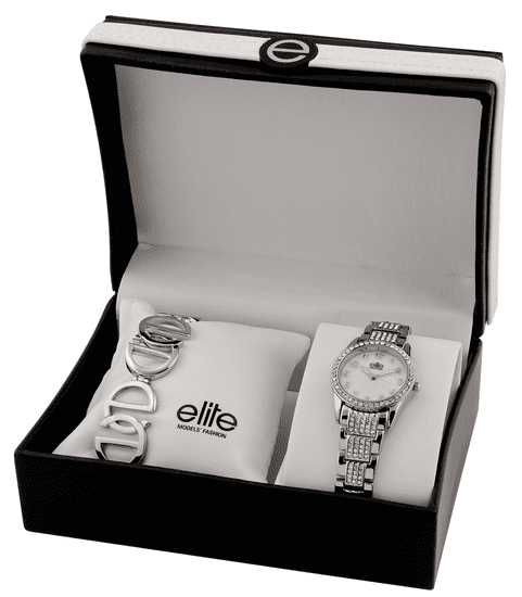 Elite Models dámska sada hodiniek a náramku E54114-201