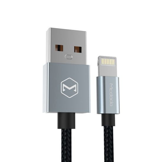 Mcdodo Lightning dátový a napájací kábel s certifikáciou PFI (iPhone, iPad, iPod) sivá, CA-2052