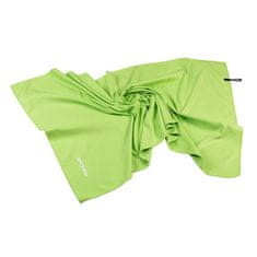 Spokey SIROCCO XL Rýchloschnúci uterák 85x150 cm, zelený s odnímateľnou sponou