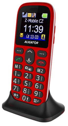 Aligator A510 Senior červený + stol. nab.