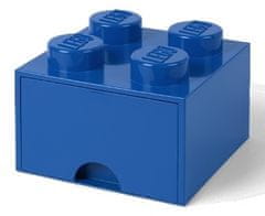 LEGO Úložný box 4 so zásuvkou modrá