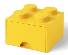 LEGO Úložný box 4 so zásuvkou žltá