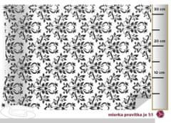 Patifix - Samolepiaca fólia dekoratívna 15-6320 ČIERNOBIELY ORNAMENT - šírka 45 cm