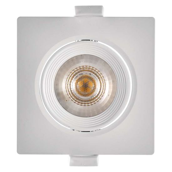 EMOS LED bodové svietidlo biele, štvorec, neutrálna biela (7 W)