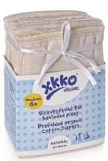 XKKO Viacvrstvové plienky Organic (4/8/4) - Newborn Natural