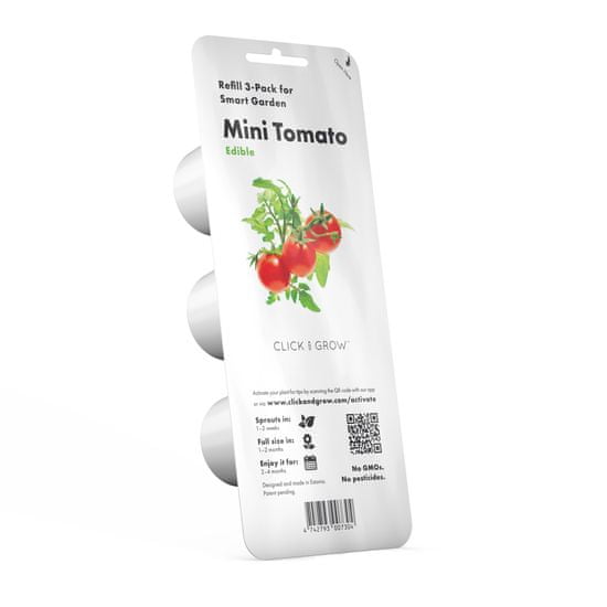 Click and Grow náplň pre smart kvetináče a farmy - Mini paradajky, 3ks v balení
