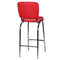 Bruxxi Barová stolička Elvis, červená