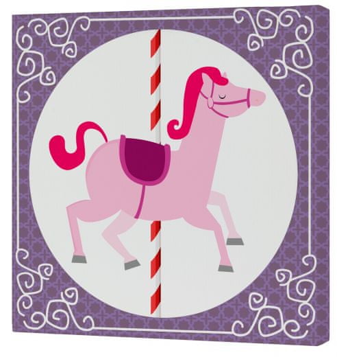 mr.Fox Nástenný obraz Spit Spot - ružový kôň, 27x27 cm