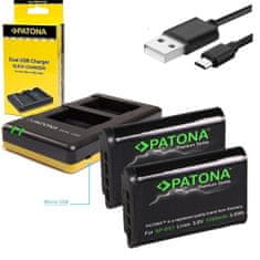 PATONA Nabíjačka Foto Dual Quick Sony NP-BX1 + 2× batérie 1090 mAh USB, PT1974B