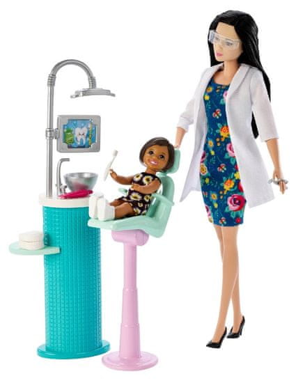Mattel Barbie Zubárka bruneta Povolanie herná súprava s bábikou