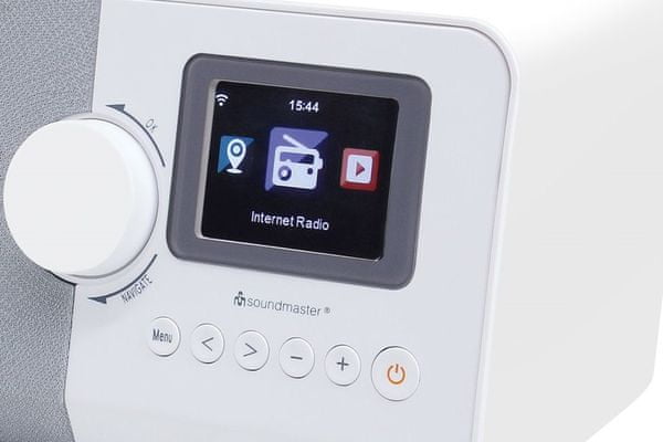 stolný rádio rádiobudík Soundmaster ir5500 internetové rádiá sleep snooze hodiny farebný displej sieťové, alebo batériové napájanie