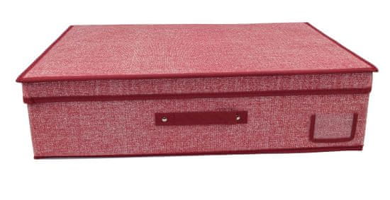 DUE ESSE Textilný úložný box 60 x 40 x 16 cm, červený