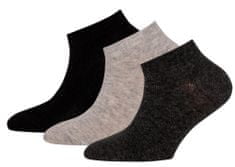 EWERS chlapčenská sada troch párov ponožiek 23 - 26 čierna