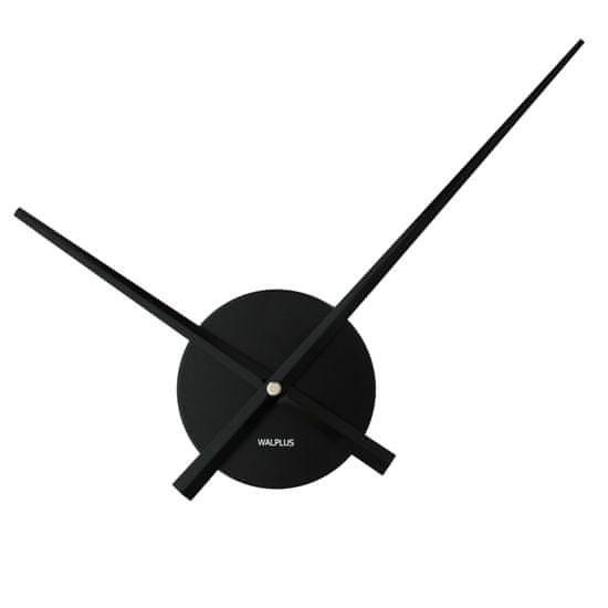 Walplus Minimalistické nástenné hodiny WC2050, čierne
