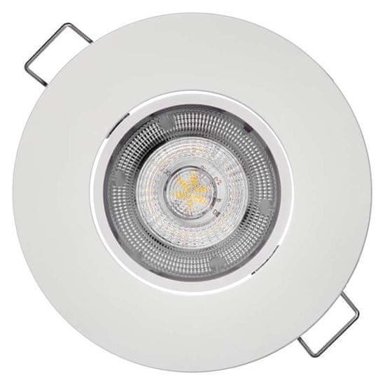 EMOS LED bodové svietidlo Exclusive biele, 8 W neutrálna biela