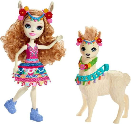 Mattel Enchantimals Bábika Fleece a lama Lluella Llama