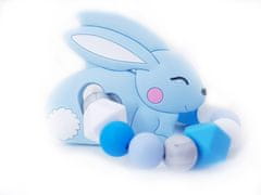 KidPro Silikónové hryzátko: Zajačik modrý